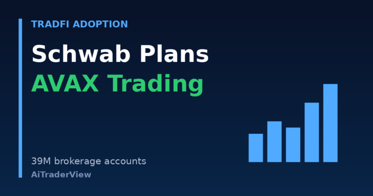 Charles Schwab plans to add Avalanche AVAX trading for its brokerage clients