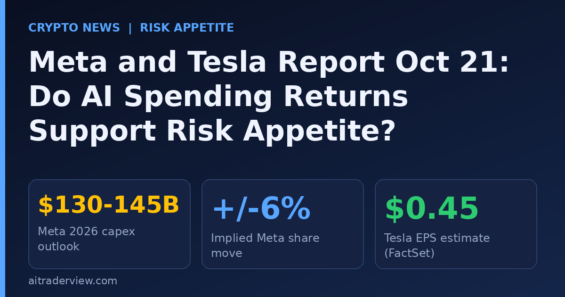 Meta and Tesla Report on October 21: Will AI Spending Returns Support Risk Appetite?