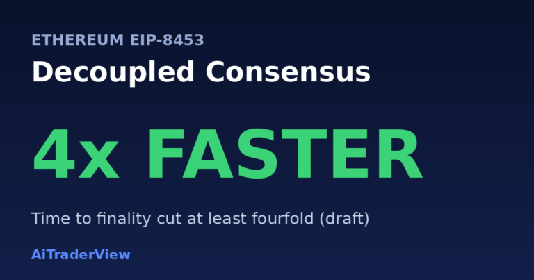 Ethereum EIP-8453 Decoupled Consensus targets fourfold faster finality