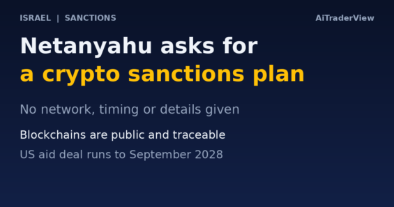 Netanyahu: Er hat einen Krypto- und Blockchain-Plan für den Fall von Bankensanktionen gegen Israel angefordert