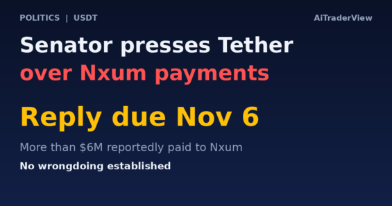 Senator Blumenthal fordert von Tether Unterlagen zu Zahlungen an eine Firma, die ein früherer Krypto-Berater des Weißen Hauses mitgegründet hat