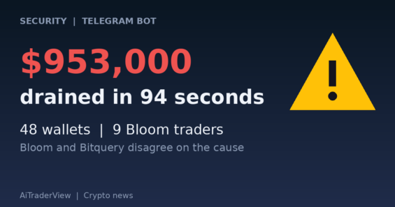 Hackers Drain About $953,000 From 48 Bloom Bot Wallets in 94 Seconds as Bloom and Bitquery Disagree on the Cause
