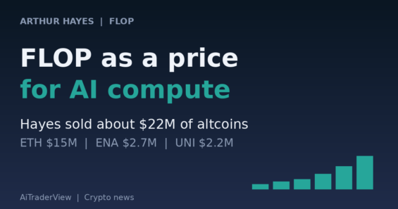 Arthur Hayes Pitches FLOP as a Benchmark Price for AI Compute After Selling About $22 Million in Altcoins