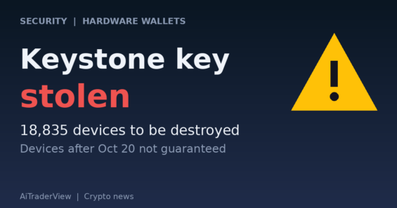 Keystone Says Hackers Also Stole the Key That Verifies Its Hardware Wallets and Will Destroy 18,835 Devices