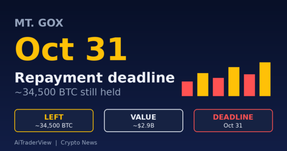 Mt. Gox’s October 31 Deadline: What Is Left and Why Traders Are Watching