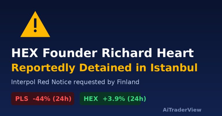 Richard Heart, HEX founder, reportedly detained in Istanbul on an Interpol Red Notice requested by Finland